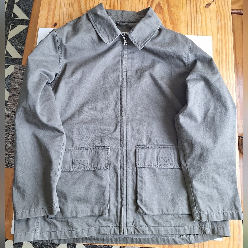 Vintage Men's L.L.Bean Cotton Chore Coat XL Gray
